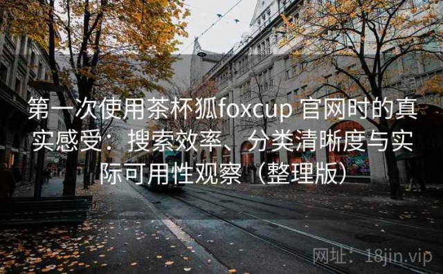 第一次使用茶杯狐foxcup 官网时的真实感受：搜索效率、分类清晰度与实际可用性观察（整理版）