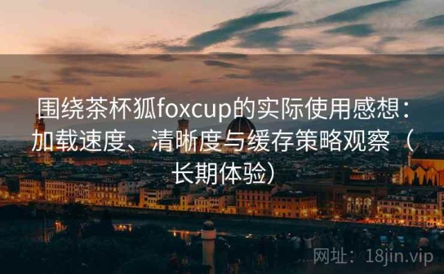 围绕茶杯狐foxcup的实际使用感想：加载速度、清晰度与缓存策略观察（长期体验）