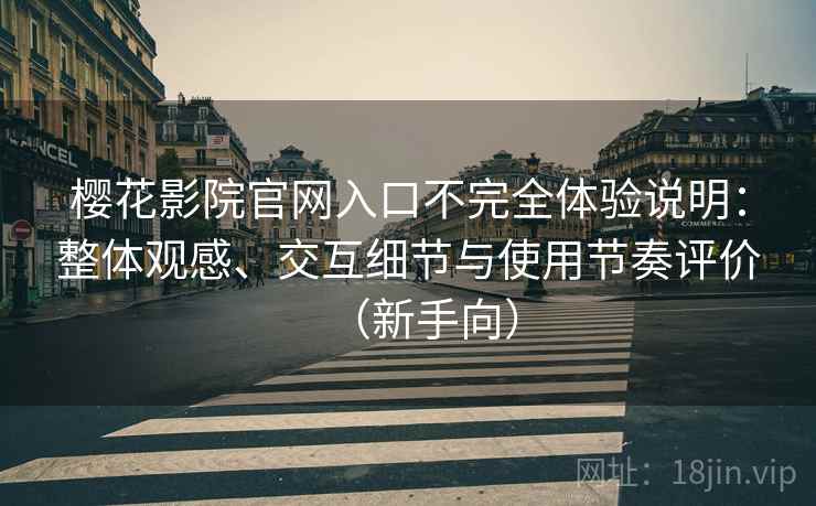 樱花影院官网入口不完全体验说明：整体观感、交互细节与使用节奏评价（新手向）