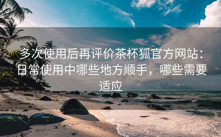 多次使用后再评价茶杯狐官方网站：日常使用中哪些地方顺手，哪些需要适应