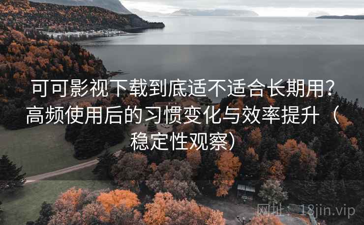 可可影视下载到底适不适合长期用？高频使用后的习惯变化与效率提升（稳定性观察）